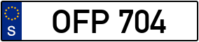 Trailer License Plate